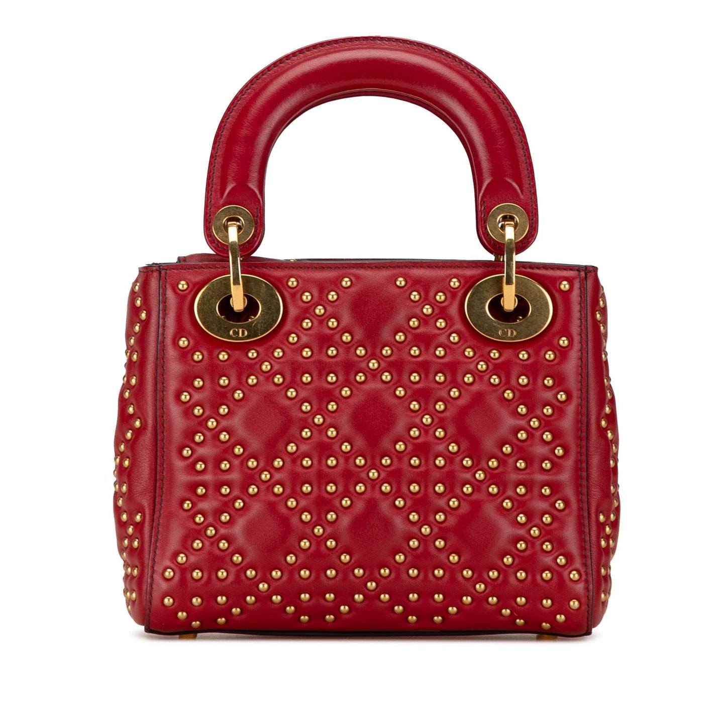 Dior Mini Lambskin Cannage Studded Supple Lady Dior (SHG-fo71iV)