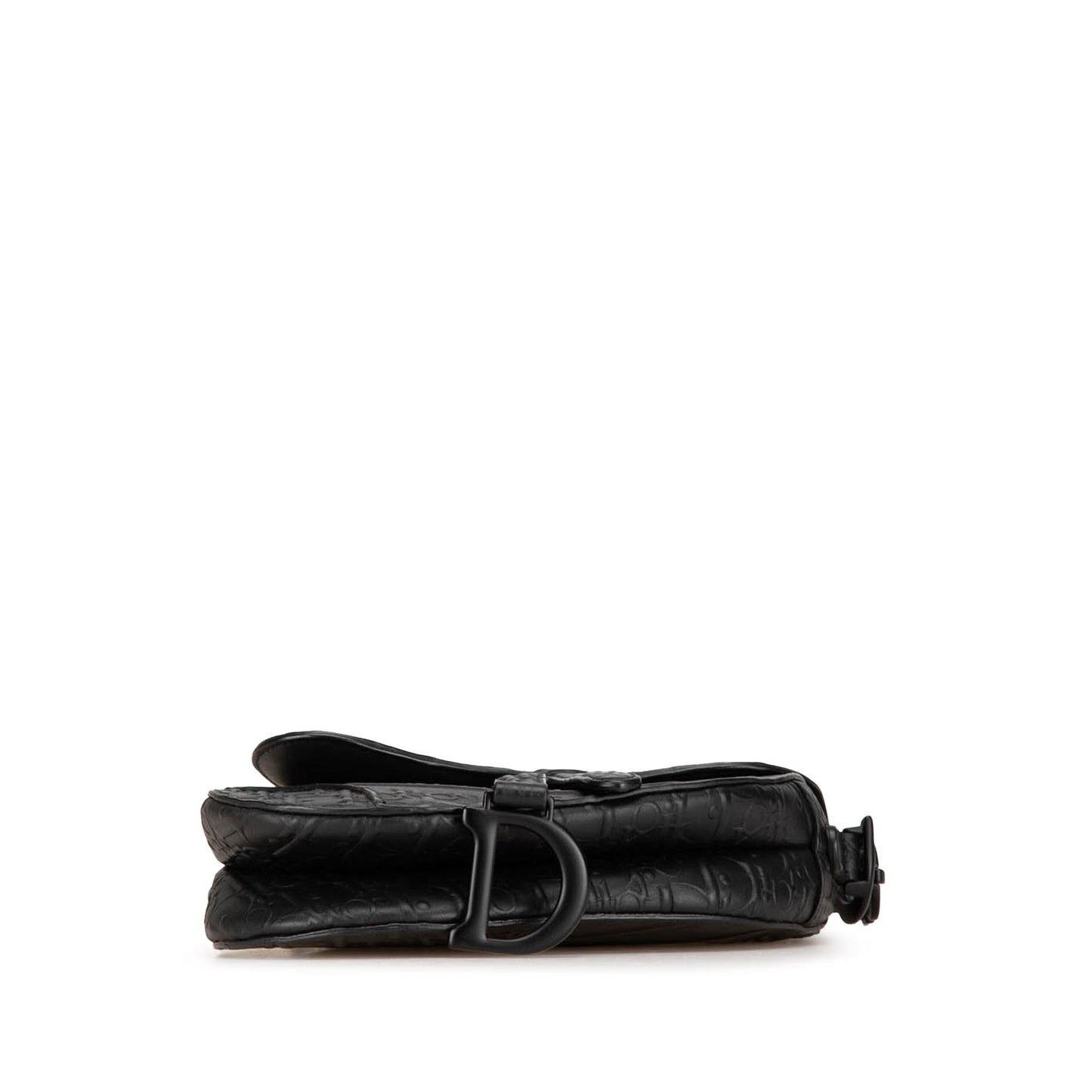 Dior Mini Oblique Embossed Calfskin Saddle Bag