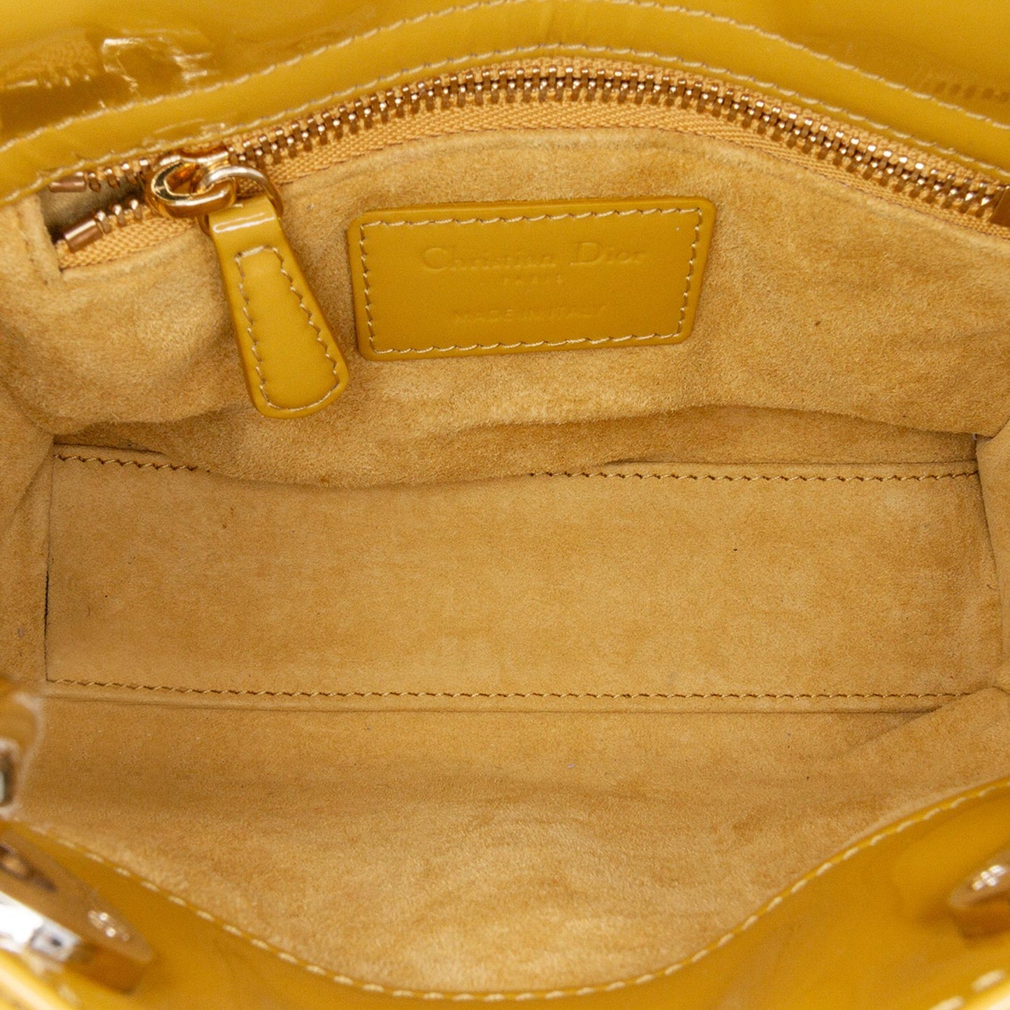 Dior Mini Patent Cannage Lady Dior