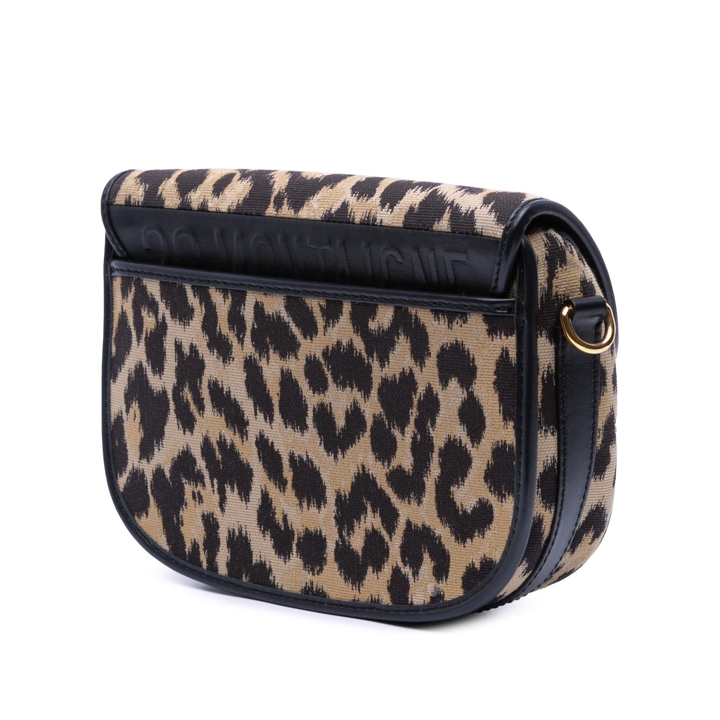 Dior Mizza Medium Embroidered Canvas Leopard Bobby Crossbody