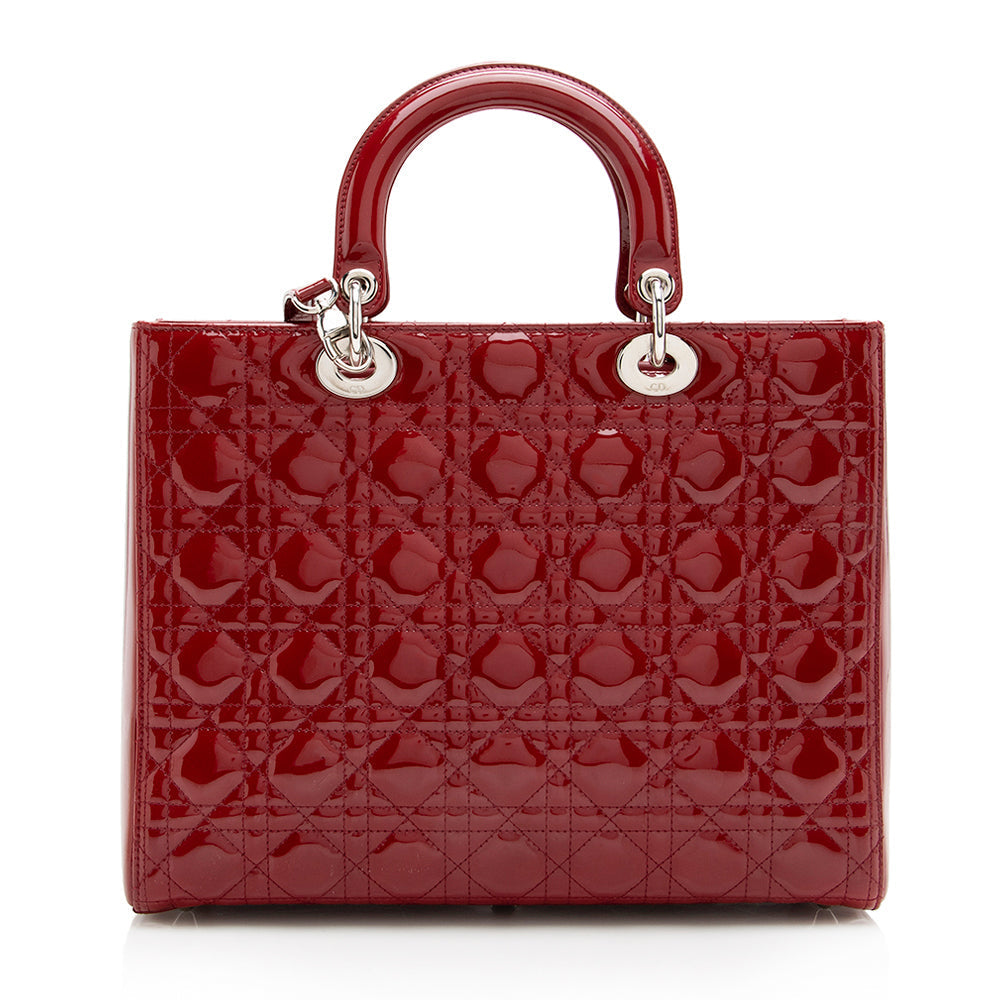 Dior Patent Leather Dior Large Tote (SHF-17791)
