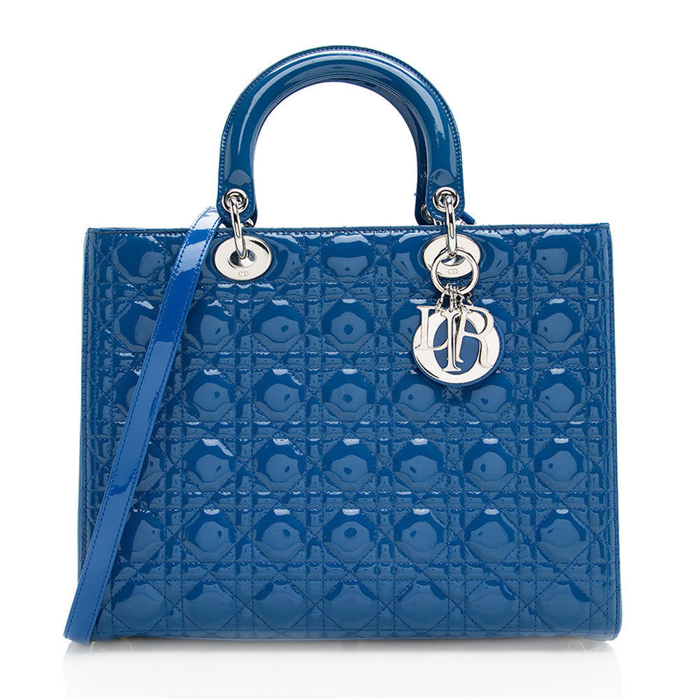 Dior Patent Leather Dior Large Tote (SHF-19135)
