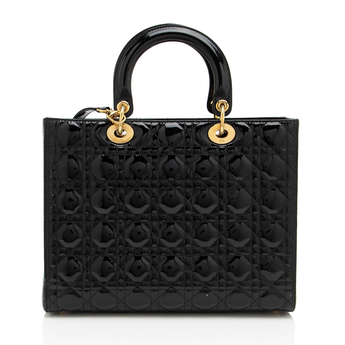 Dior Patent Leather Dior Large Tote (SHF-GVZhUv)