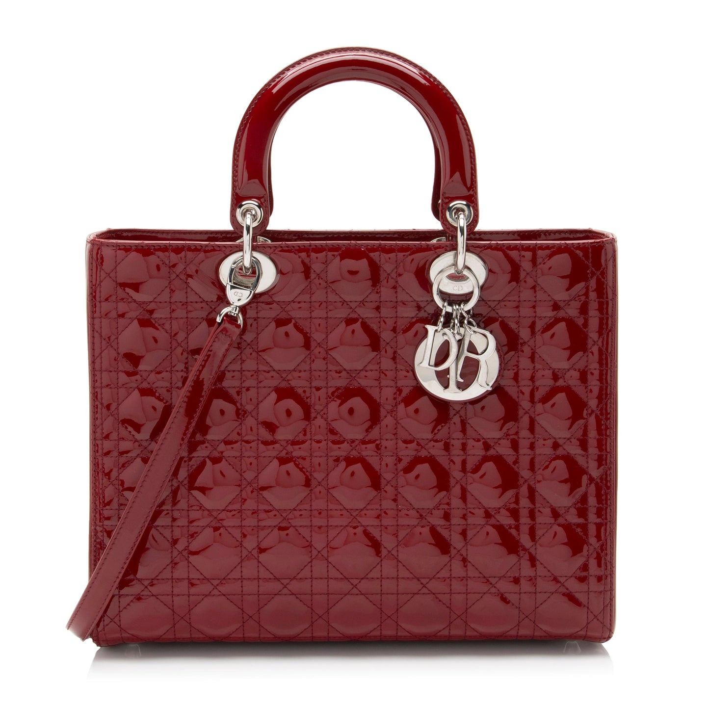 Dior Patent Leather Dior Large Tote (SHF-91E8TQ)