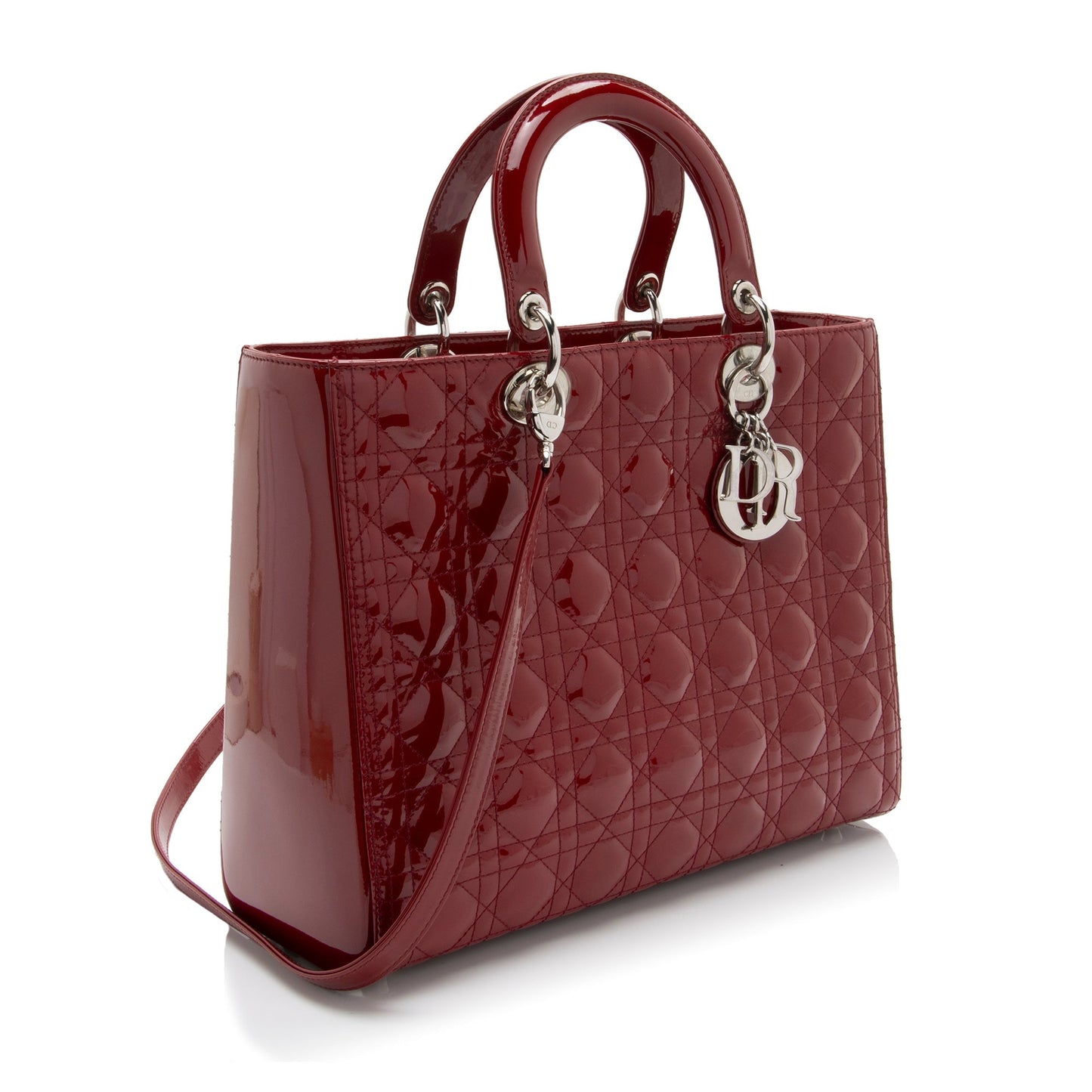Dior Patent Leather Dior Large Tote (SHF-91E8TQ)