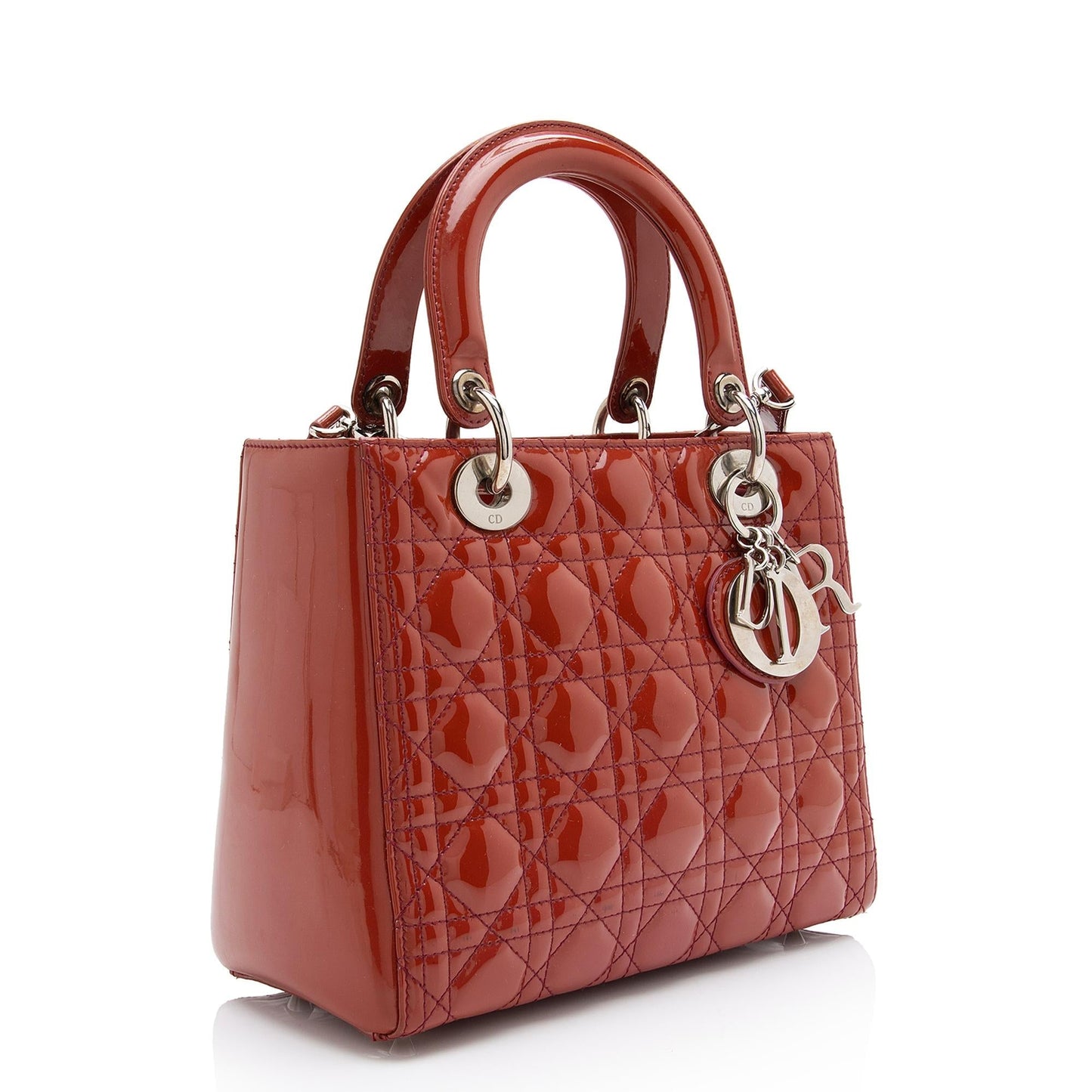 Dior Patent Leather Dior Medium Tote (SHF-23564)