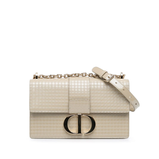 Dior Patent Microcannage 30 Montaigne Chain Flap