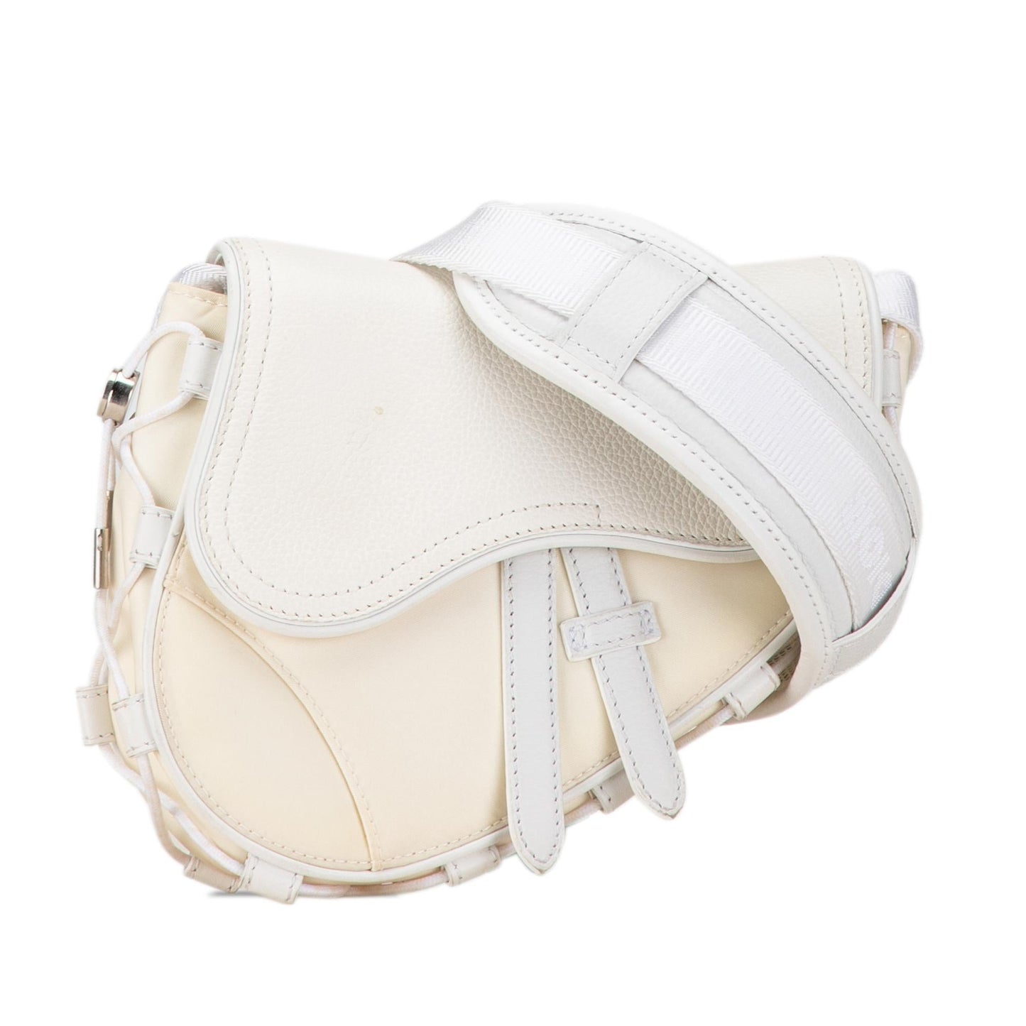 Dior Sacai Technical Fabric and Leather Saddle Bag (SHG-CkqzIJ)