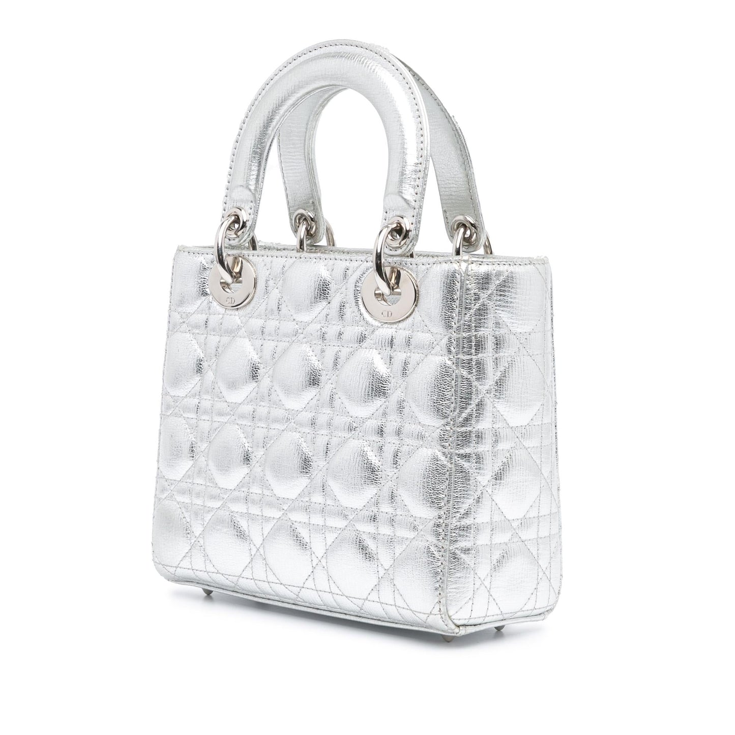 Dior Small Metallic Grained Calfskin Cannage My ABCDior Lady Dior