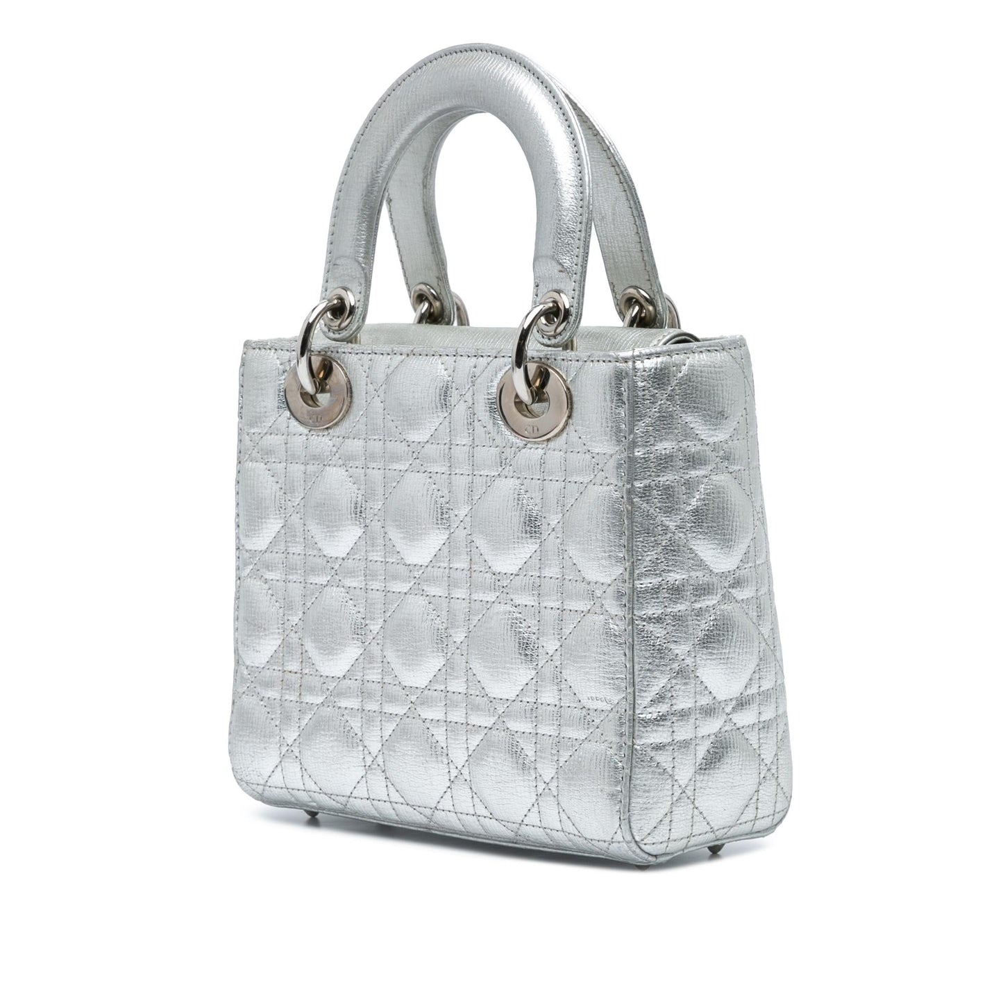 Dior Small Metallic Grained Calfskin Cannage My ABCDior Lady Dior