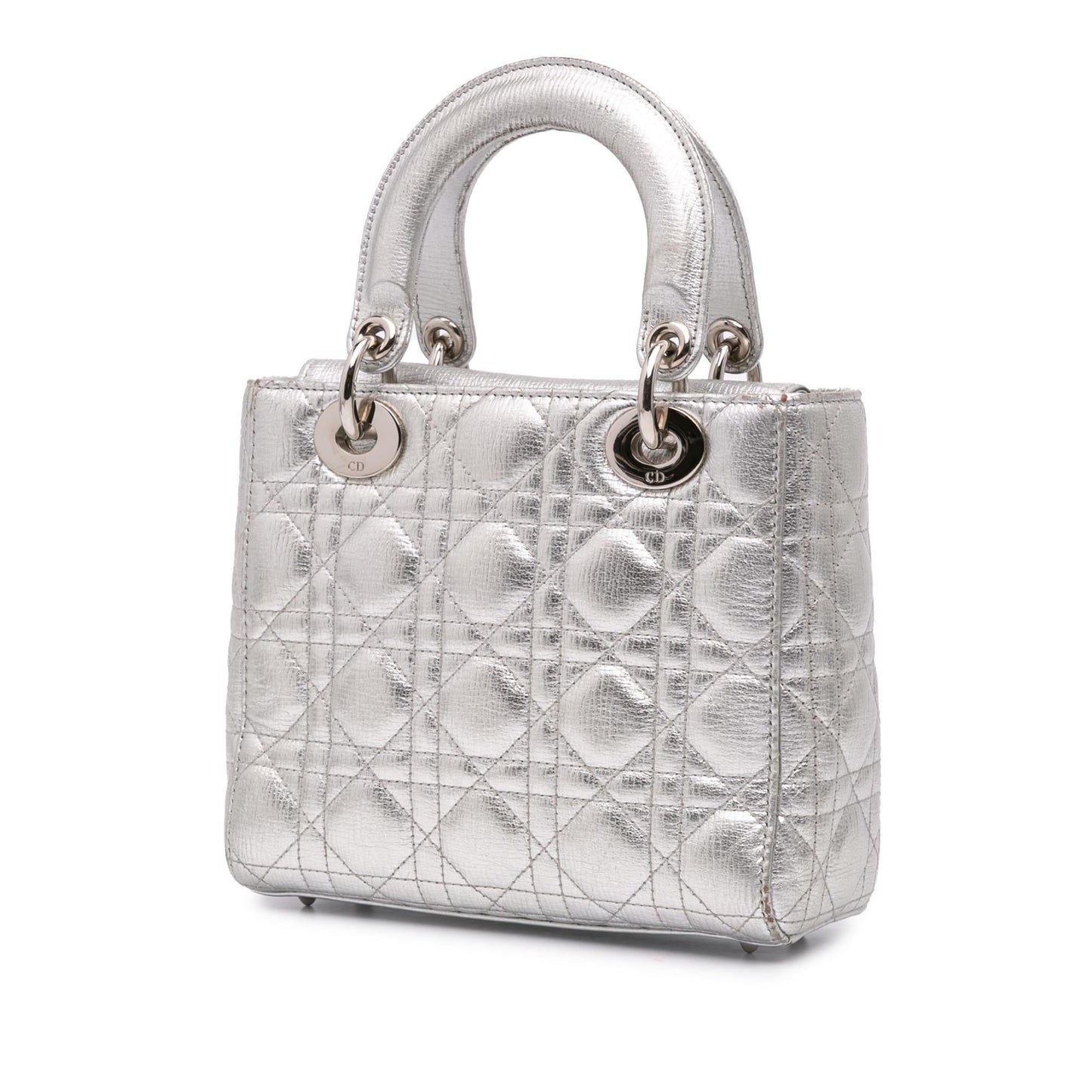 Dior Small Metallic Grained Calfskin Cannage My ABCDior Lady Dior