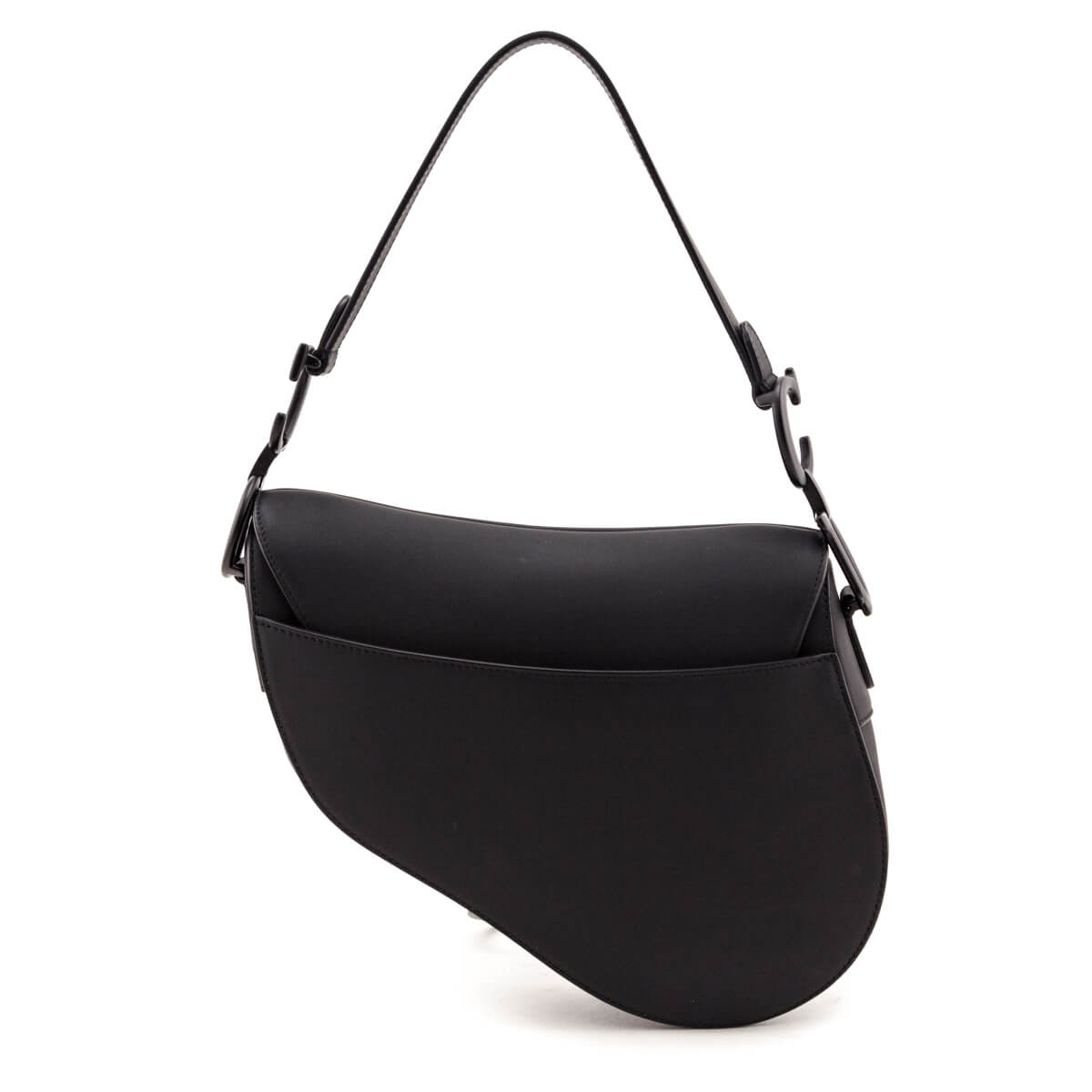 Dior Black Ultramatte Calfskin Saddle Bag