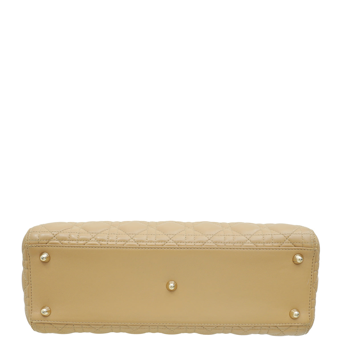 Christian Dior Beige Lady Dior Large Bag