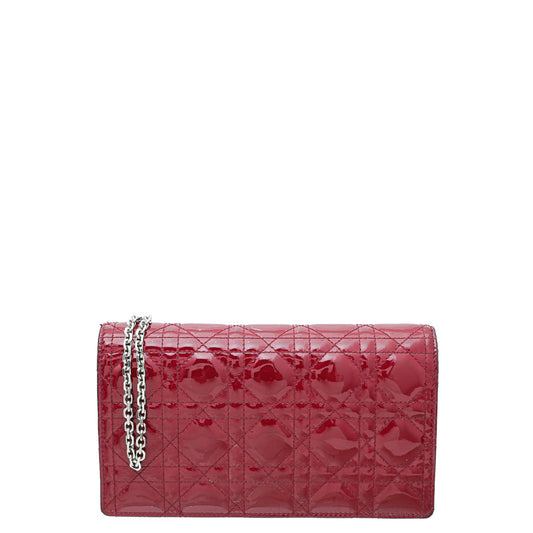 Christian Dior Cherry Lady Dior Chain Pouch