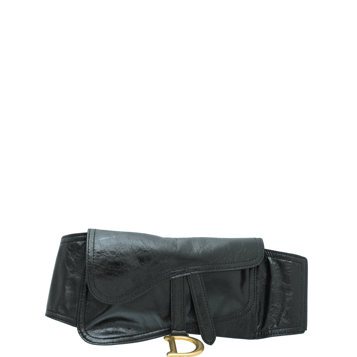 Christian Dior Black Saddle Belt Bag