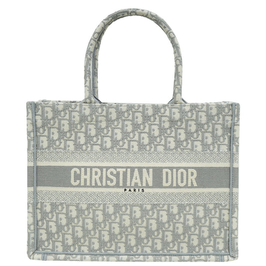 Christian Dior Grey Oblique Book Tote Medium Bag