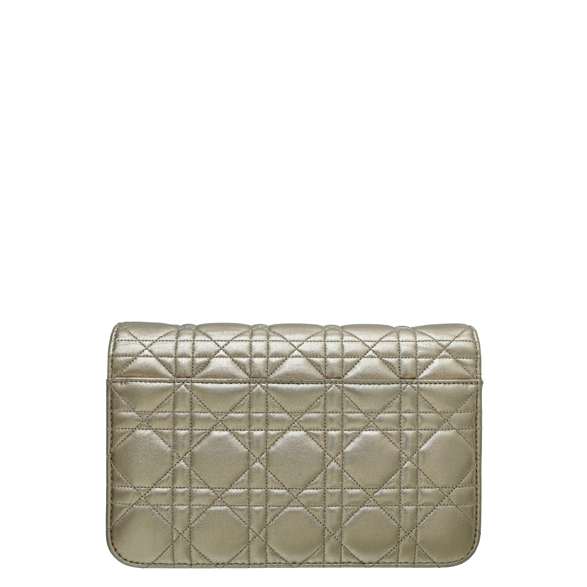 Christian Dior Metallic Gold Miss Dior Promenade Chain Pouch
