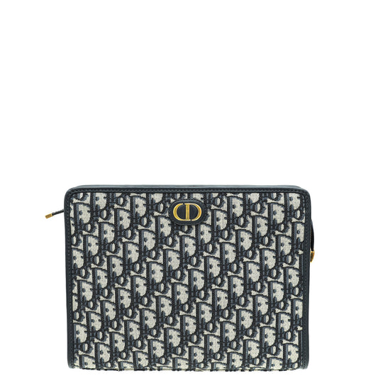 Christian Dior Blue Oblique 30 Montaigne Dea Pouch