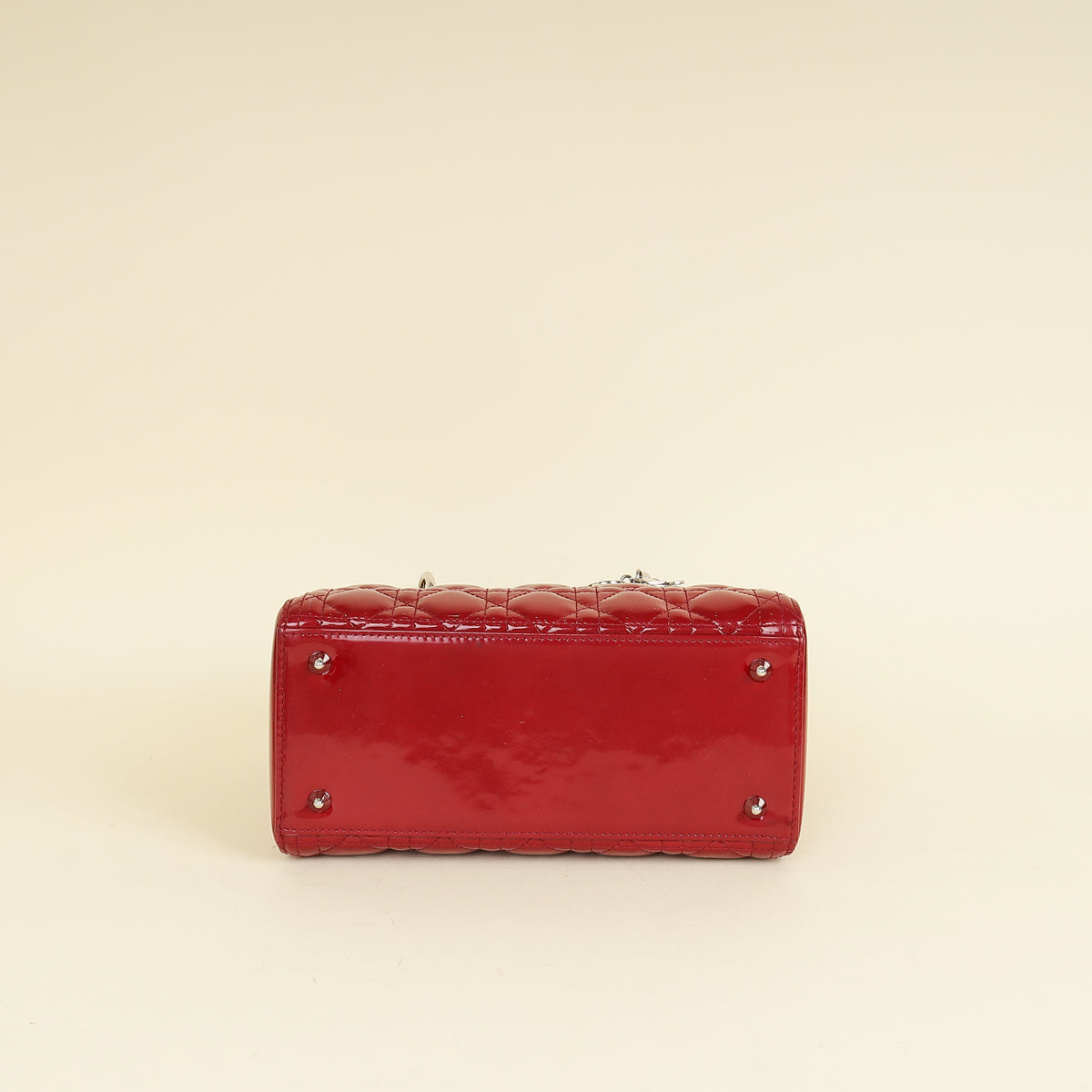Christian Dior Red Lady Dior Medium Bag