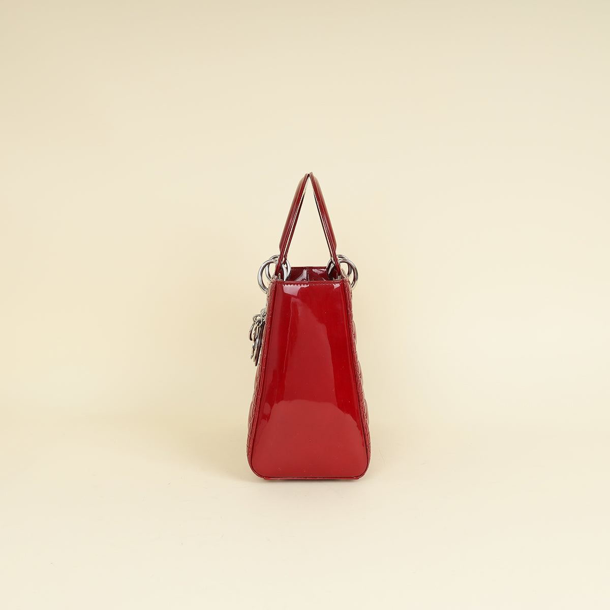 Christian Dior Red Lady Dior Medium Bag