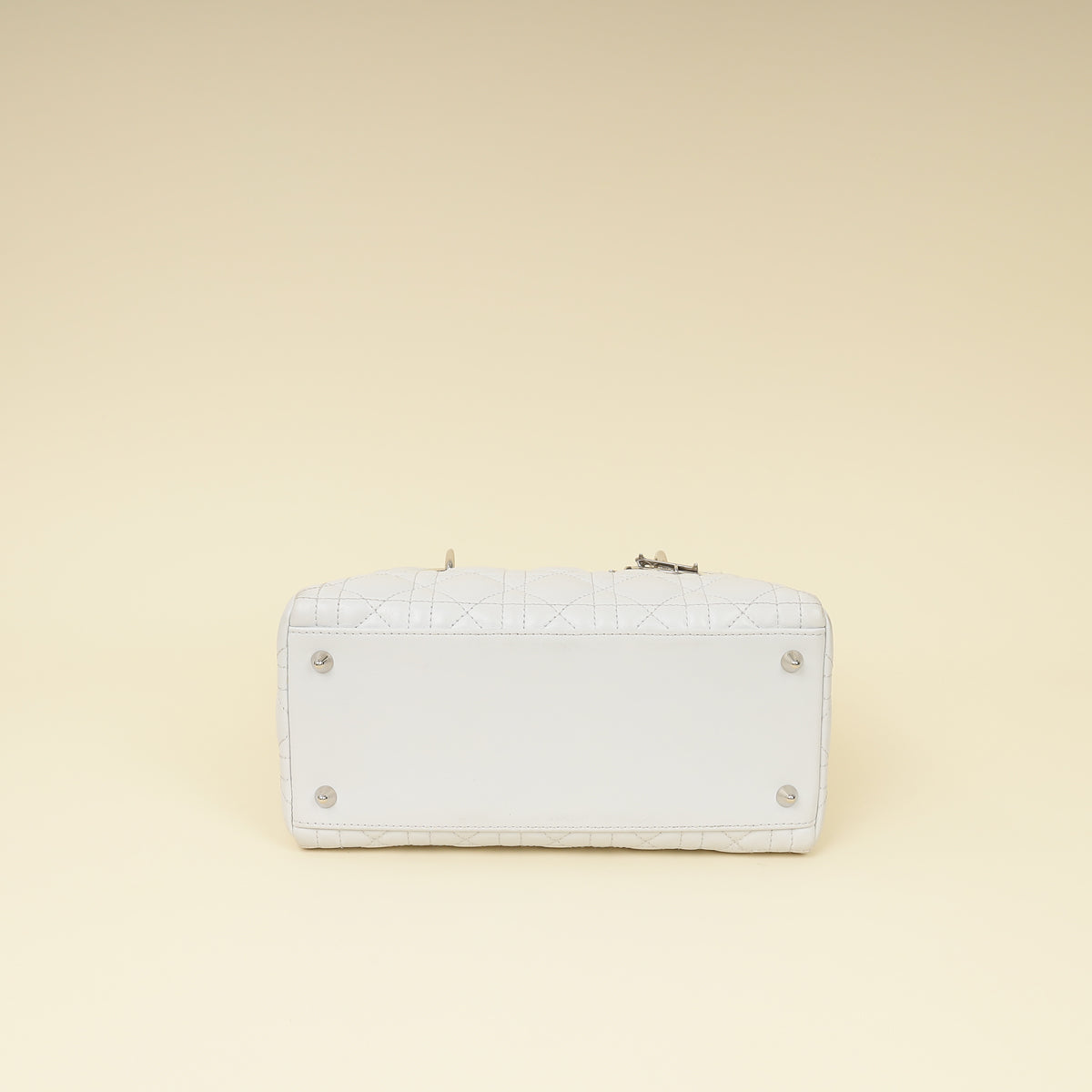 Christian Dior Ghost White Lady Dior Medium Bag