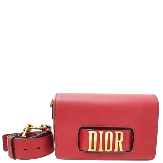 Christian Dior Burgundy Dio(r)evolution Flap Bag