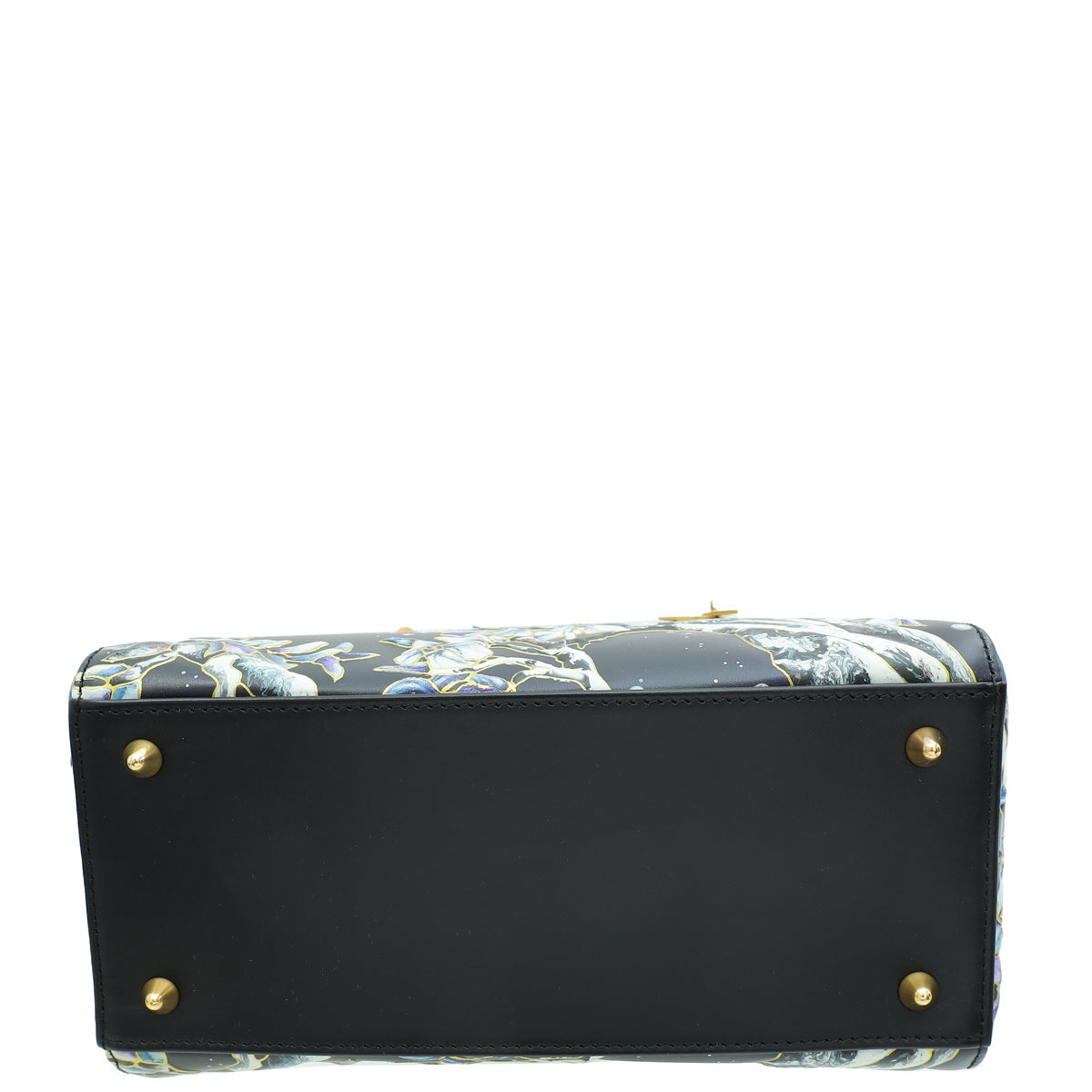 Christian Dior Dark Blue L.E Lady Dior Raqib Shaw Medium Bag