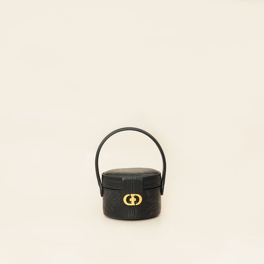 Christian Dior Black Top Handle Clutch