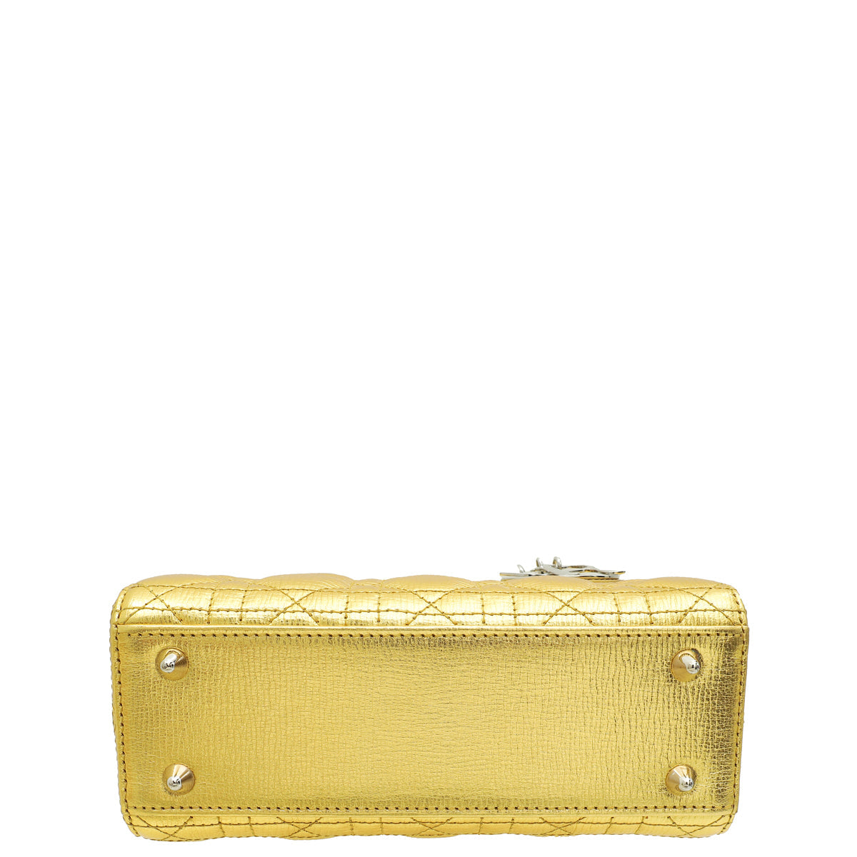 Christian Dior Metallic Gold My Lady Dior Small Bag
