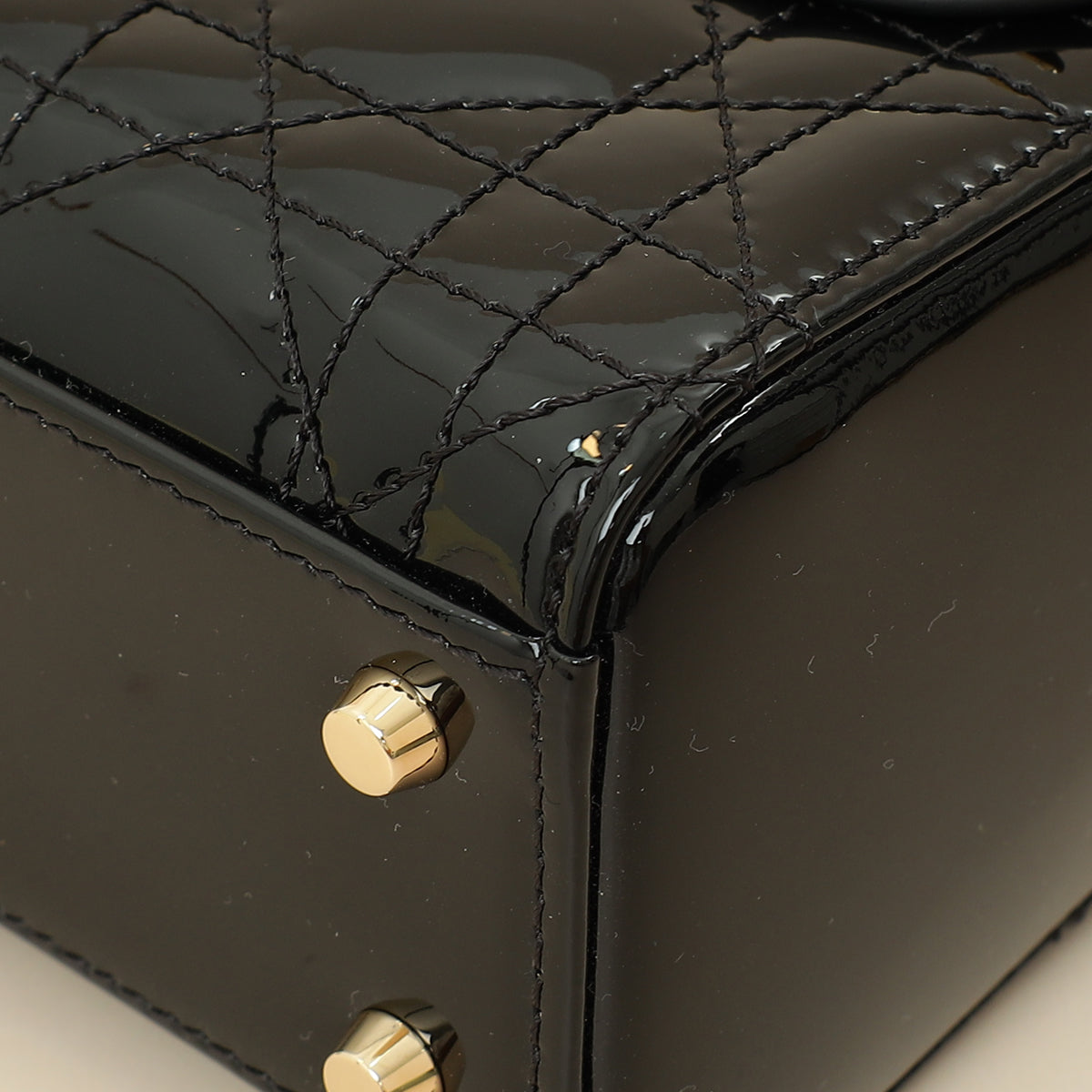 Christian Dior Black Lady Dior Mini Chain Bag