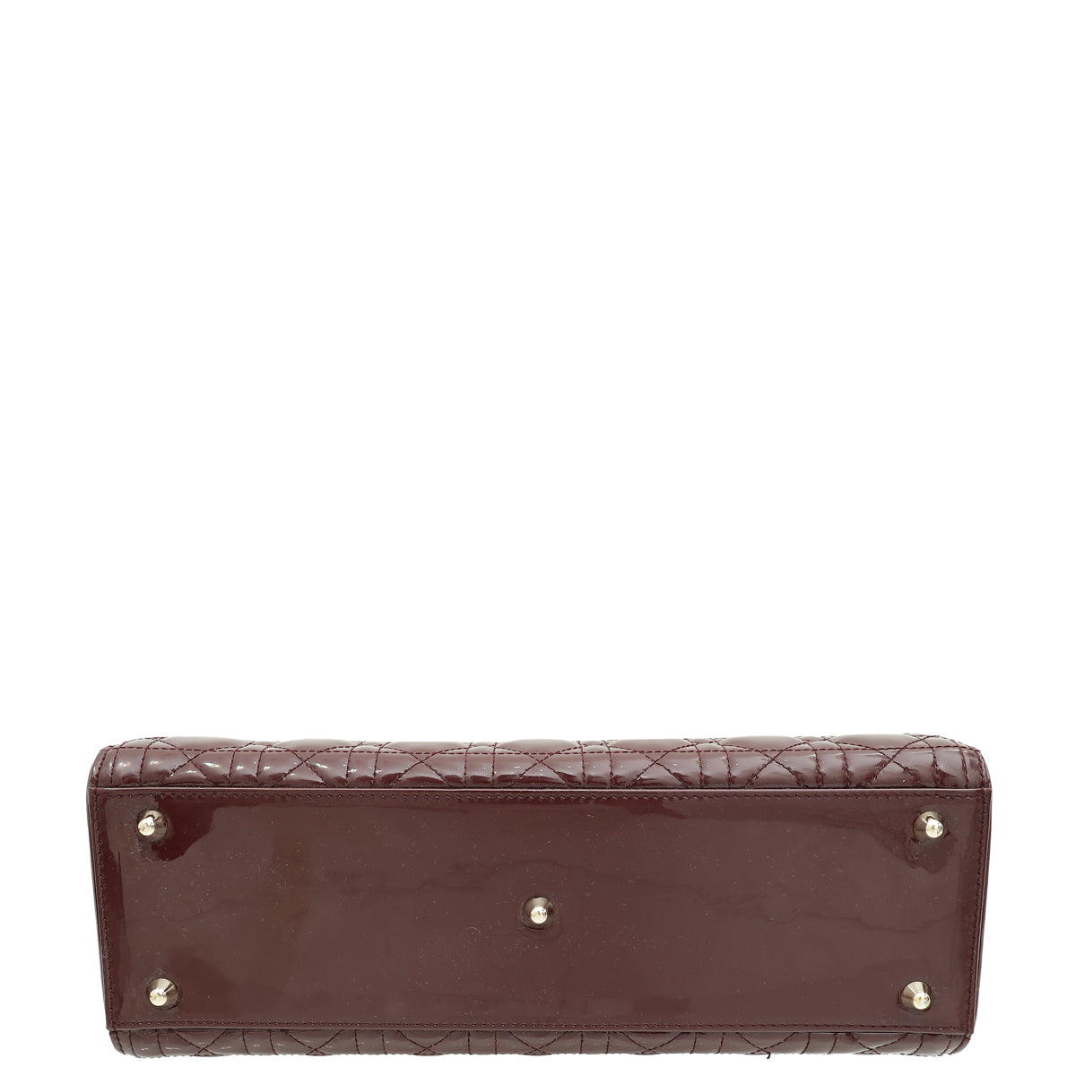 Christian Dior Burgundy Lady Dior Large Bag