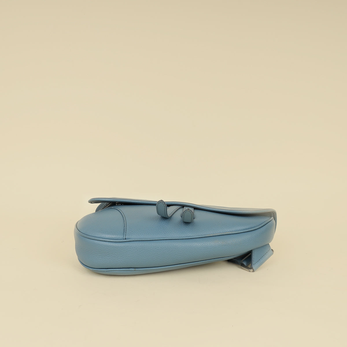 Christian Dior Blue x Shawn Stussy 2020 Logo Print Saddle Bag