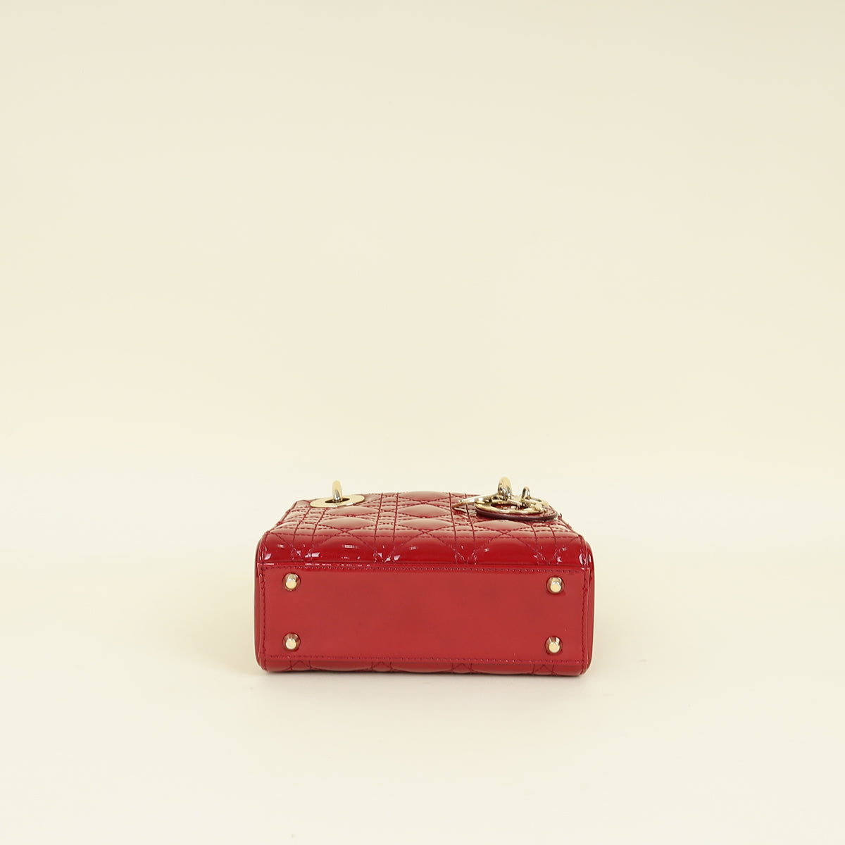 Christian Dior Red Cherry Lady Dior Mini Chain Bag