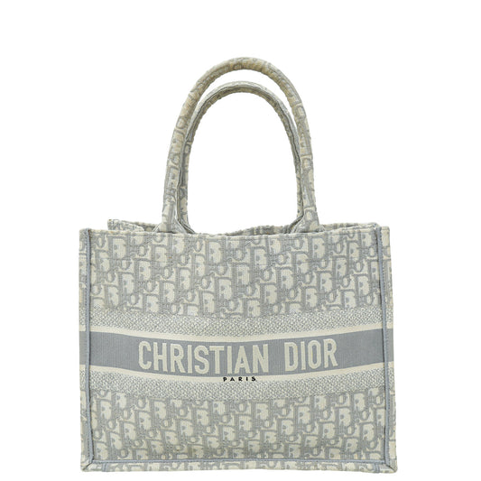 Christian Dior Grey Book Tote Medium Bag