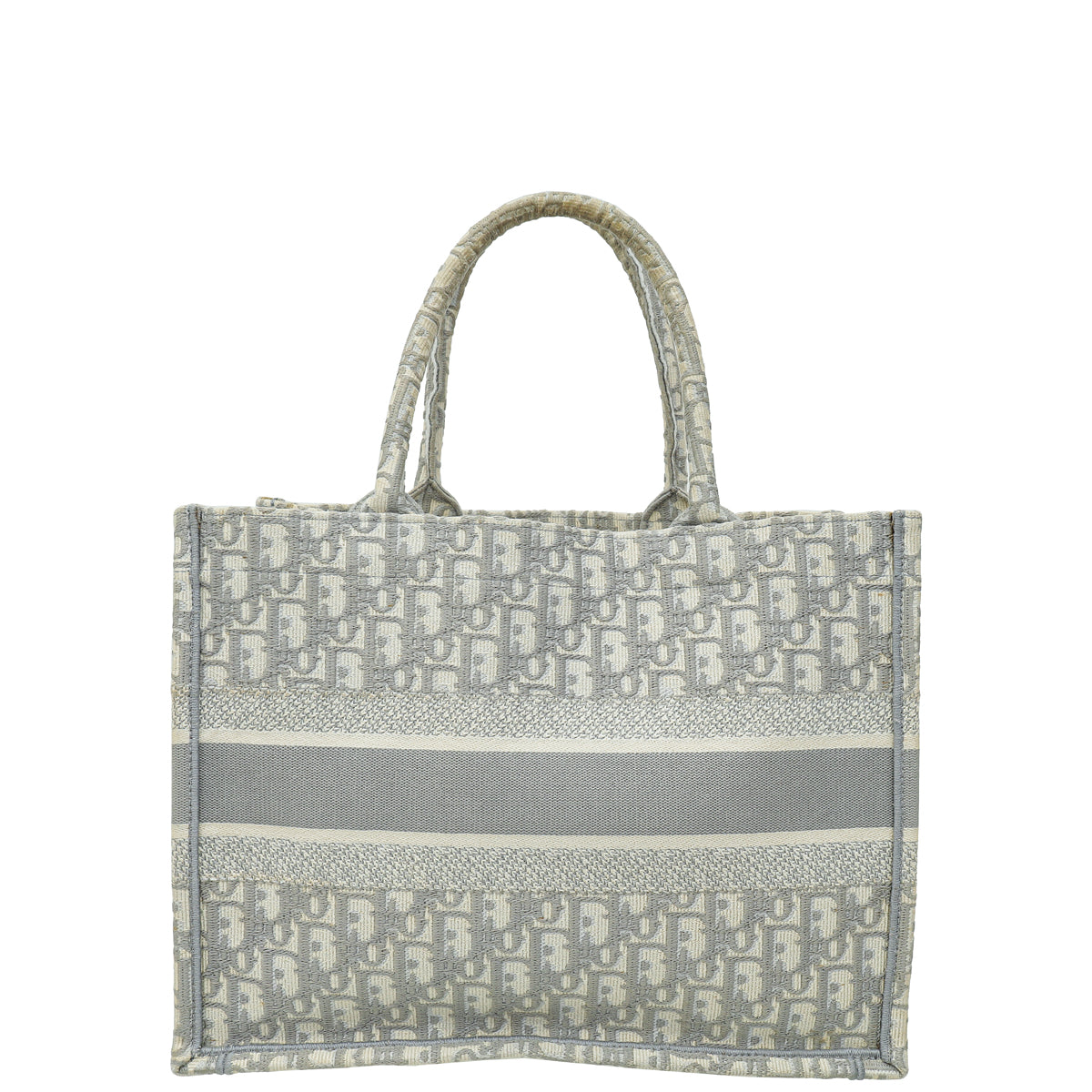 Christian Dior Grey Book Tote Medium Bag