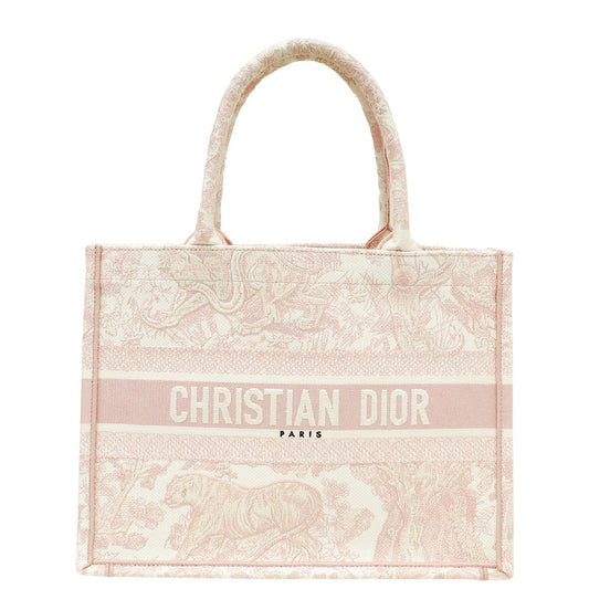 Christian Dior Bicolor Toile De Jouy Book Tote Medium Bag