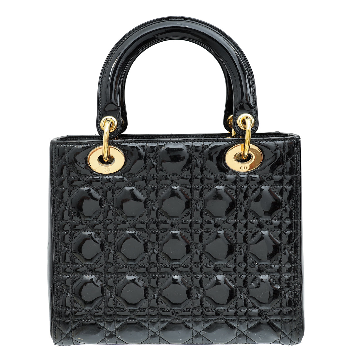 Christian Dior Black Lady Dior Medium Bag