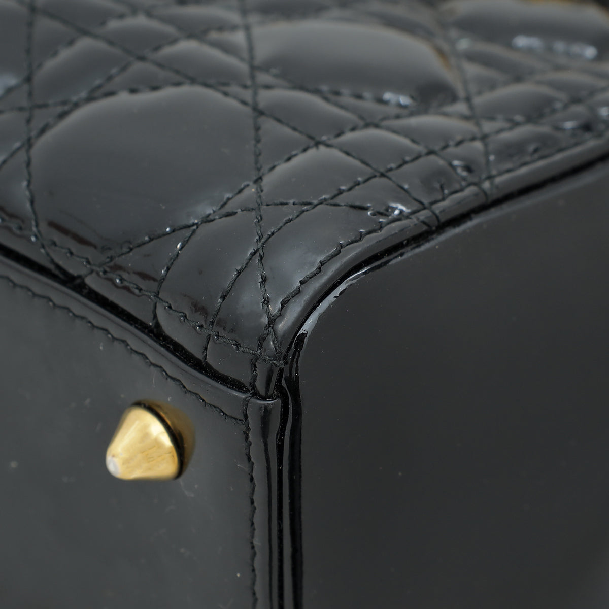 Christian Dior Black Lady Dior Medium Bag