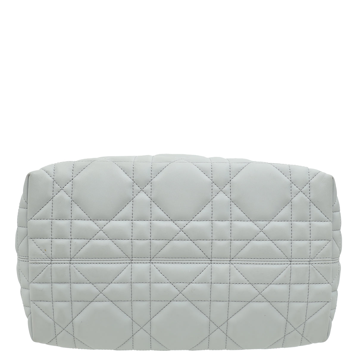 Christian Dior Stone Grey Macrocannage Toujours Medium Bag