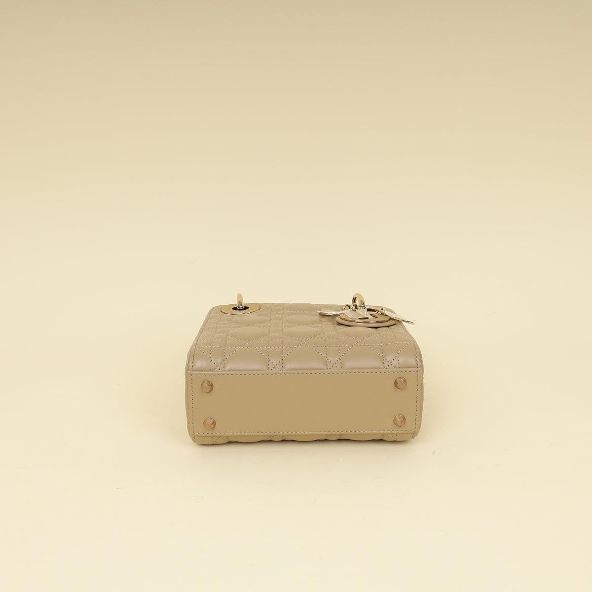 Christian Dior Dark Beige Mini Chain Lady Dior Bag