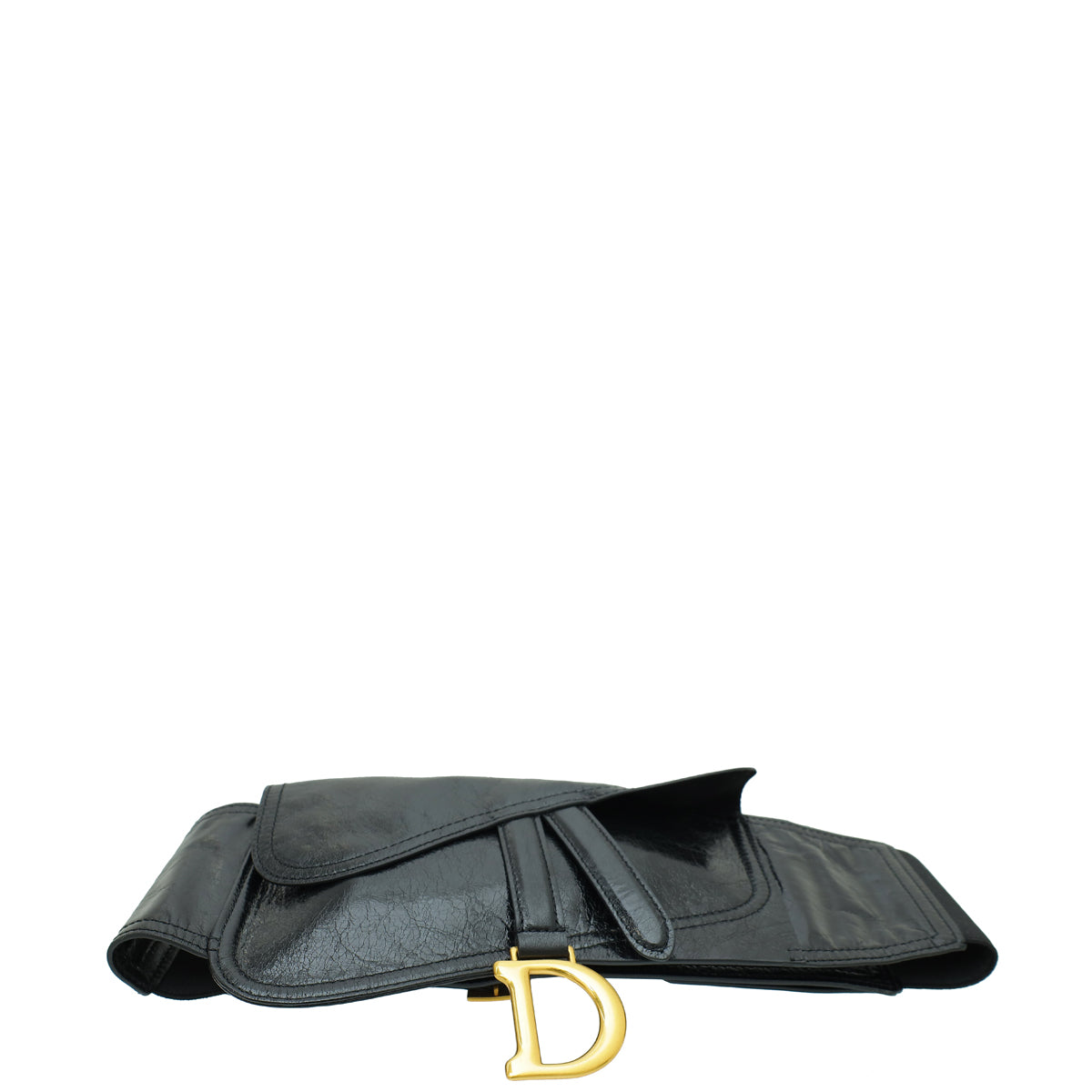 Christian Dior Black Saddle Belt Bag