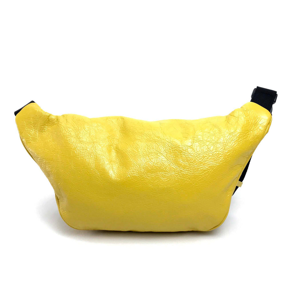 BALENCIAGA Sling bag 529550 leather yellow EXPLORER BELT PACK mens(Unisex)