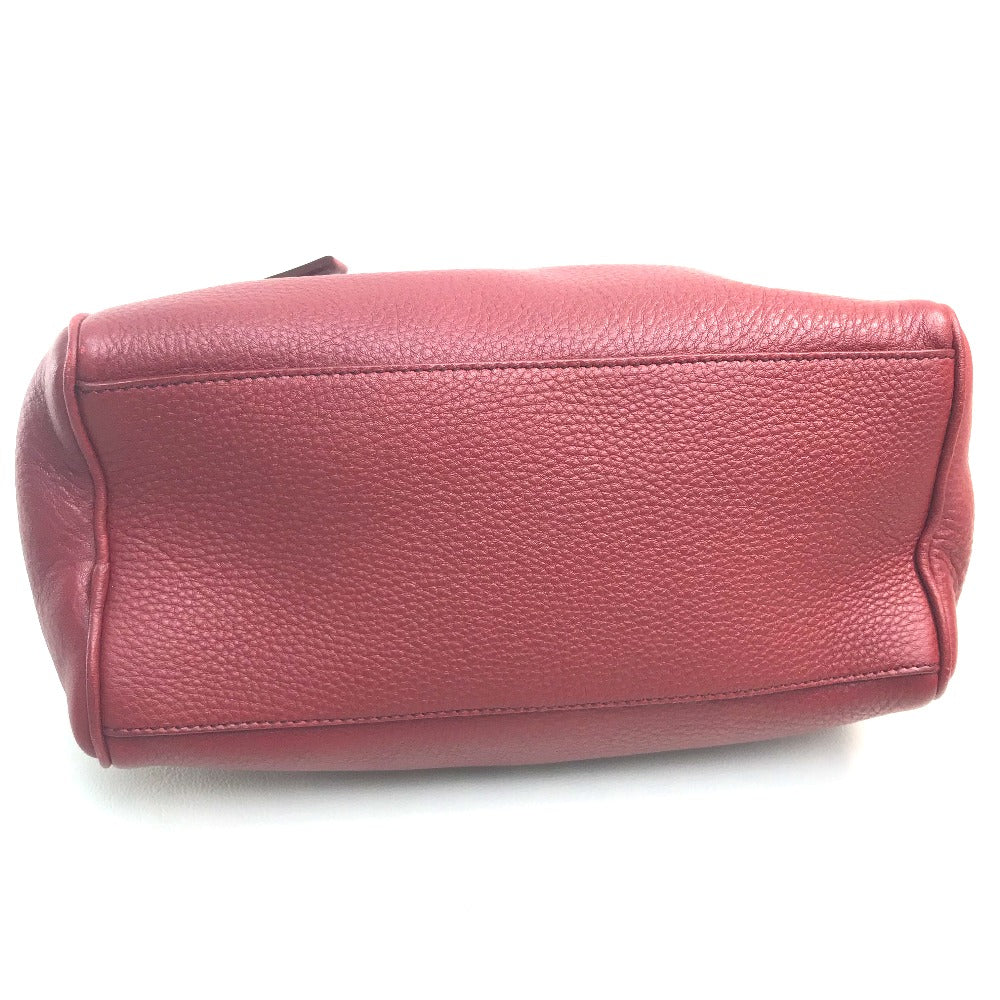 PRADA Pouch leather Red Triangle With logo Women