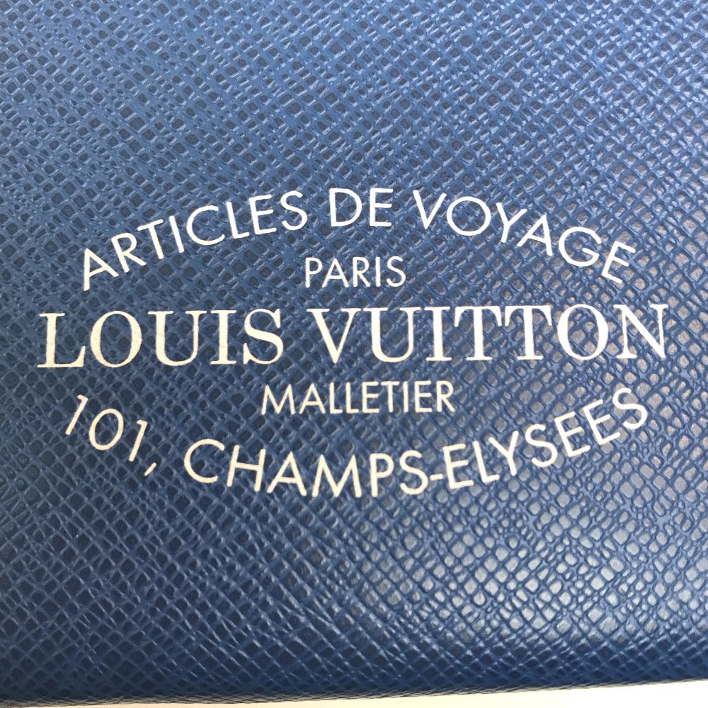 Designer Women's Crossbody Bag | LOUIS VUITTON business bag Taiga Leather blue Taiga Pochette Voyage MM mens