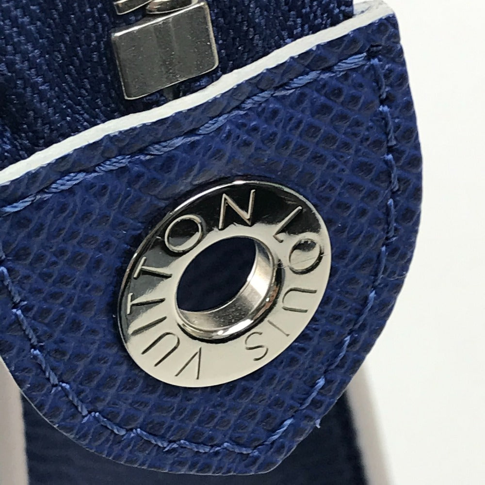 LOUIS VUITTON business bag M30399 Taiga Leather blue Taiga Pochette Voyage MM mens
