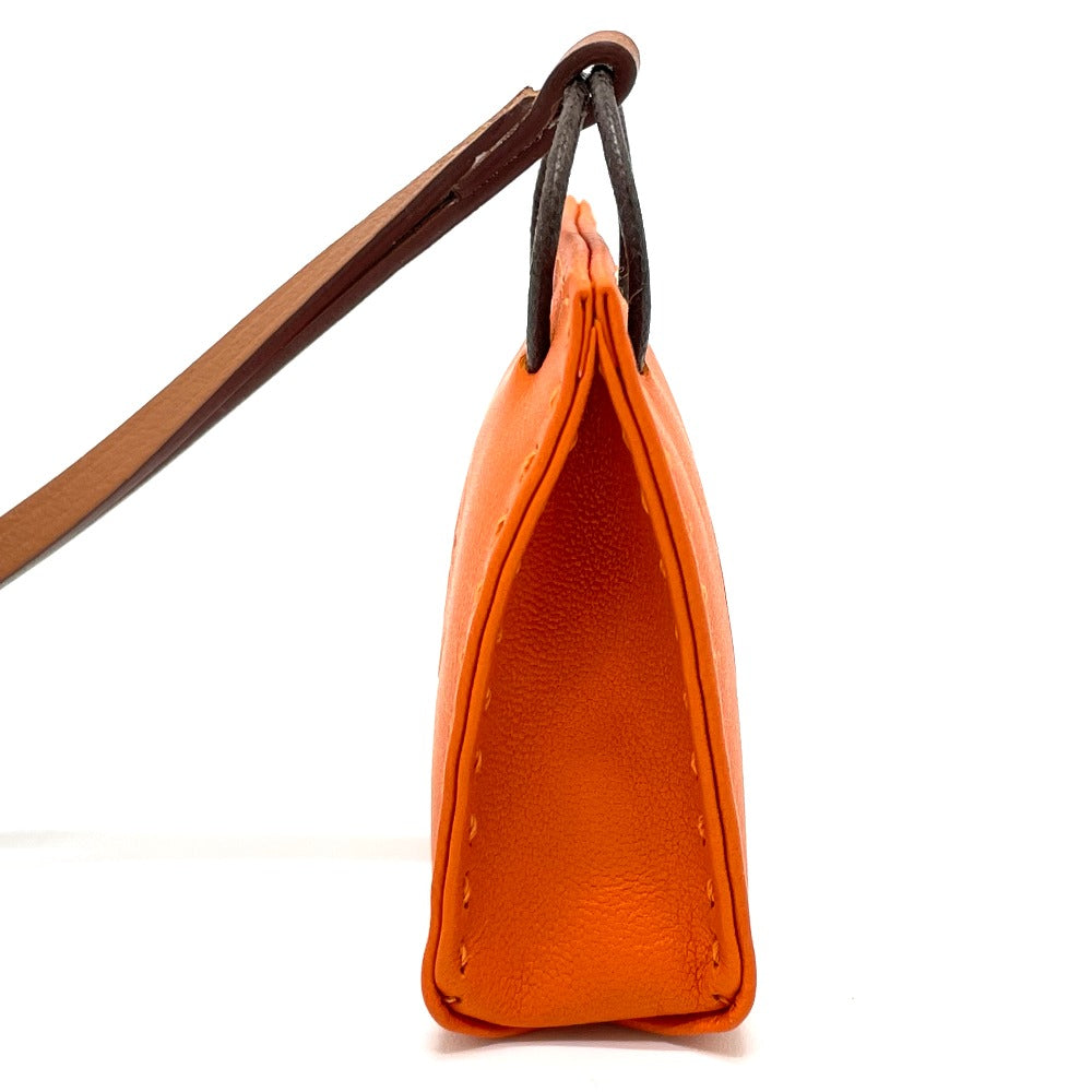 HERMES charm Anjou Miro, Swift, Silver Orange Shopper charm Sac Orange Women
