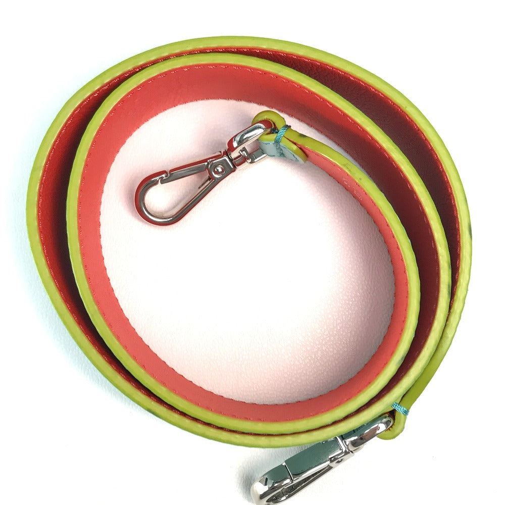FENDI Shoulder strap leather Light blue x orange x yellow By color Strap you Women