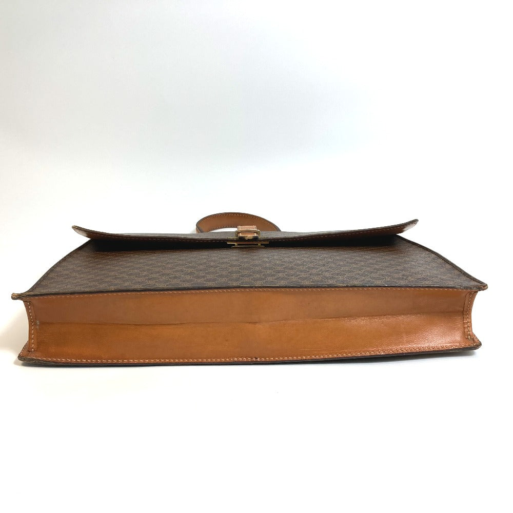 CELINE Business bag PVC / Leather Brown Macadam unisex(Unisex)