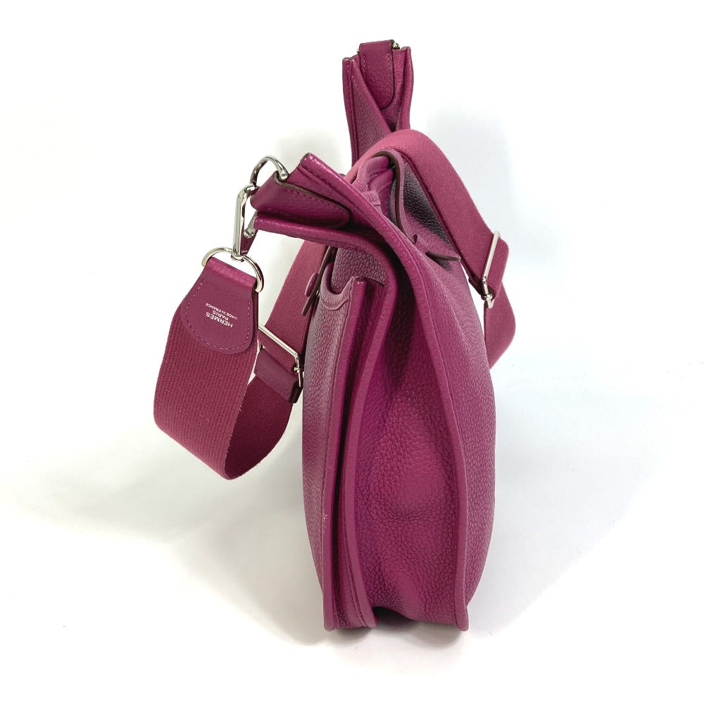 HERMES Shoulder Bag Taurillon Clemence Purple type Evelyn3 PM Troyes Women