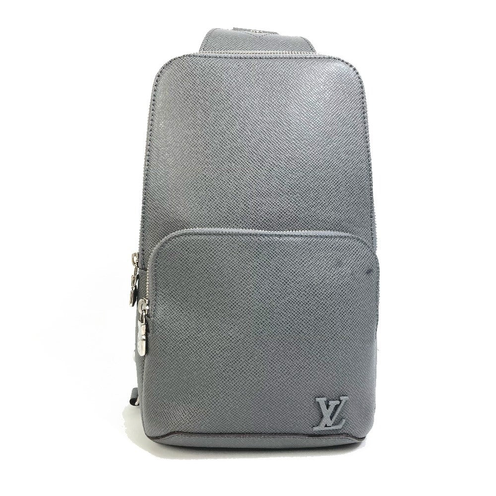 LOUIS VUITTON Shoulder Bag Taiga Leather gray Taiga avenue backpack